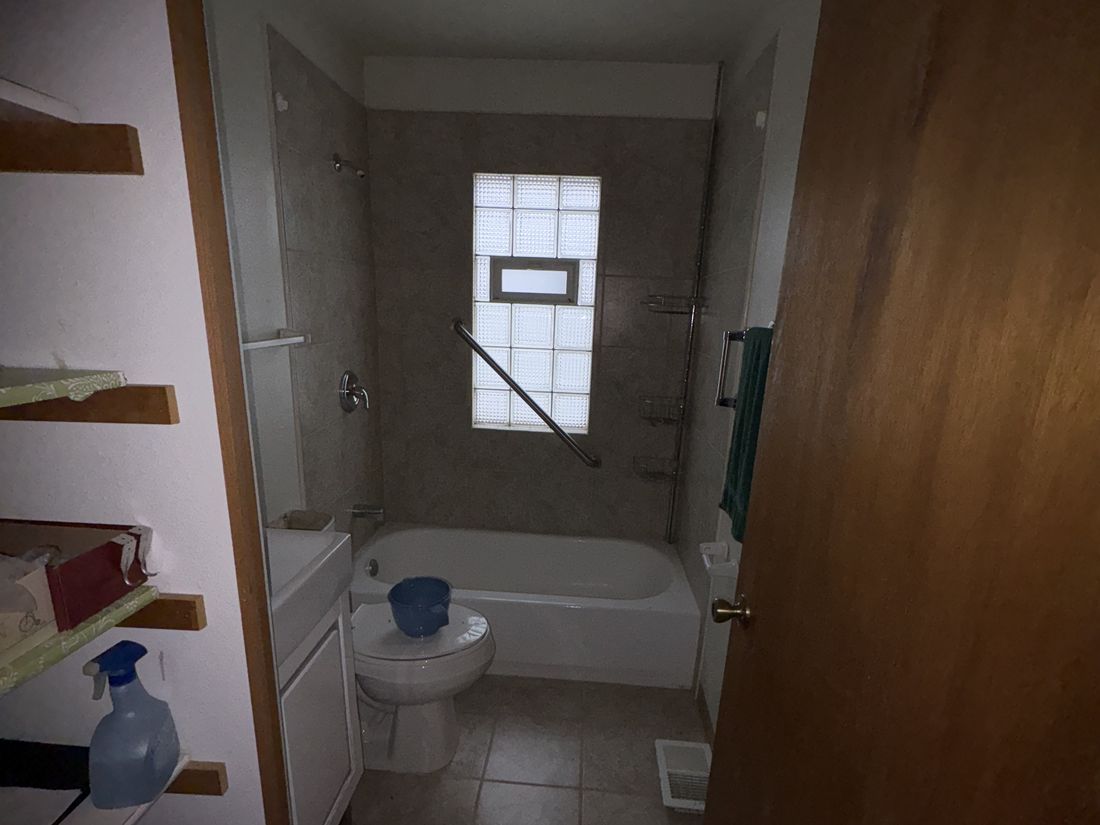 Second bathroom in the West Allis duplex, original to the property